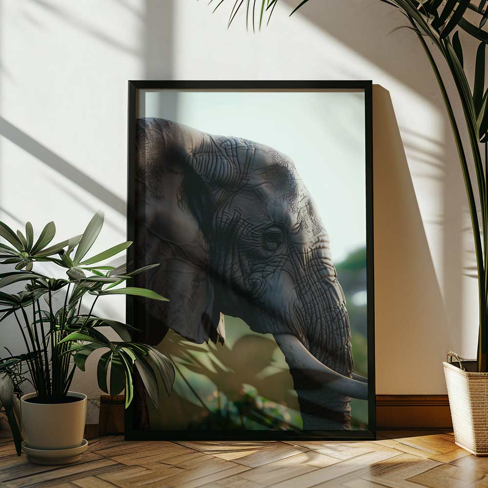 Wild Elephant Poster