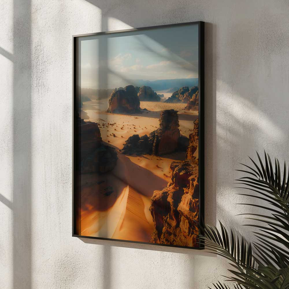 Rocks and Desert Poster