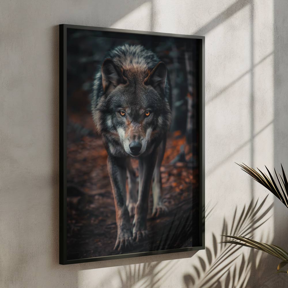 Wolf Walking Poster