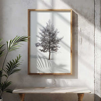 Winter Pine Tree Poster