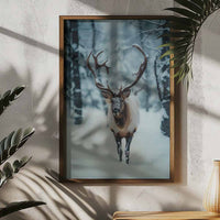 Reindeer Winter Poster