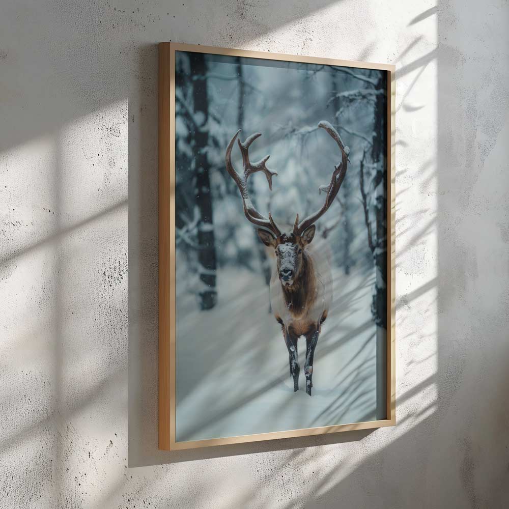 Reindeer Winter Poster