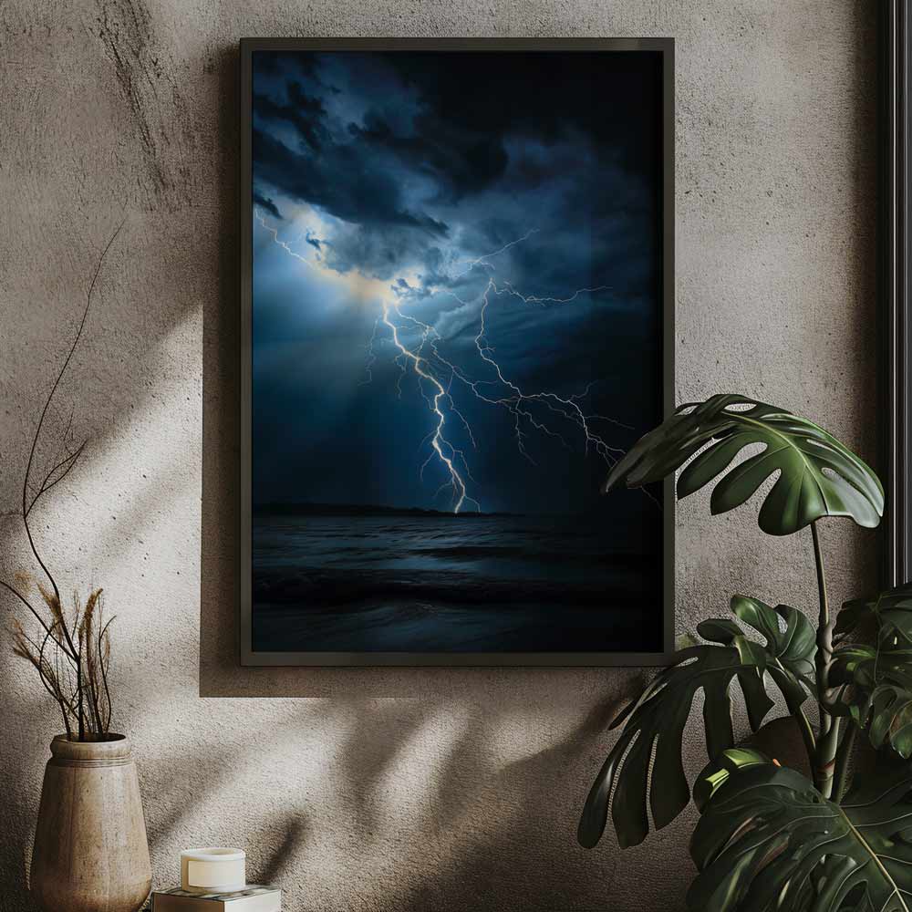 Ocean Lightning Poster