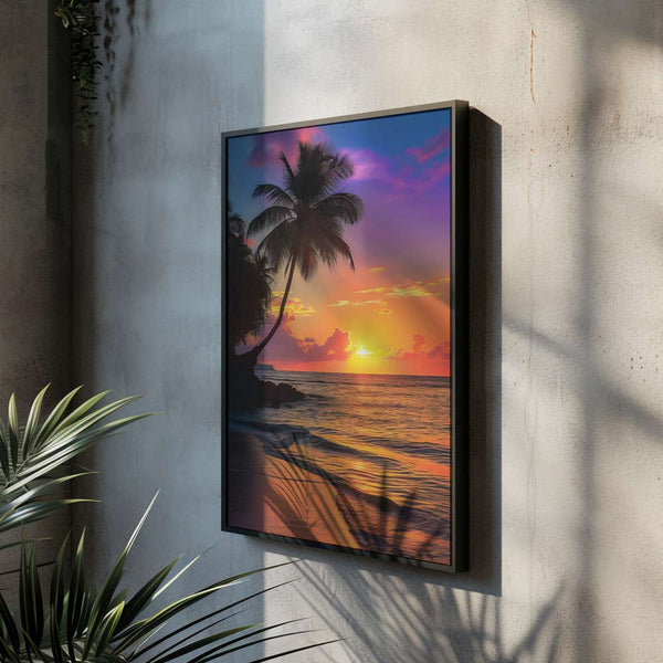 Palm Tree Sunset Poster