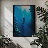 Underwater Diver Poster