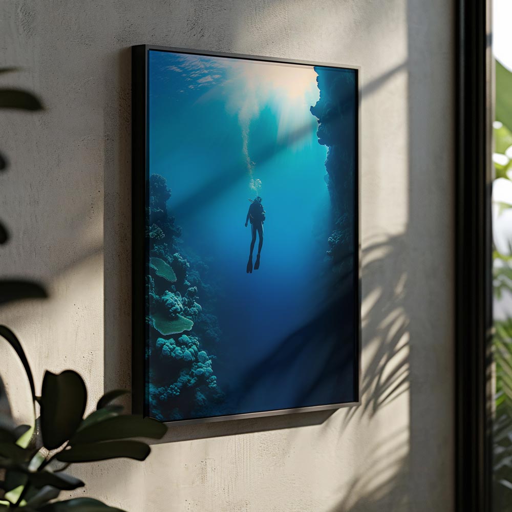 Underwater Diver Poster