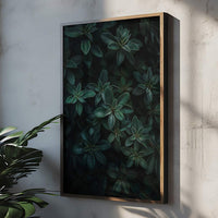 Dark Green Leaves Poster