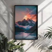 Mountain Sunset Poster